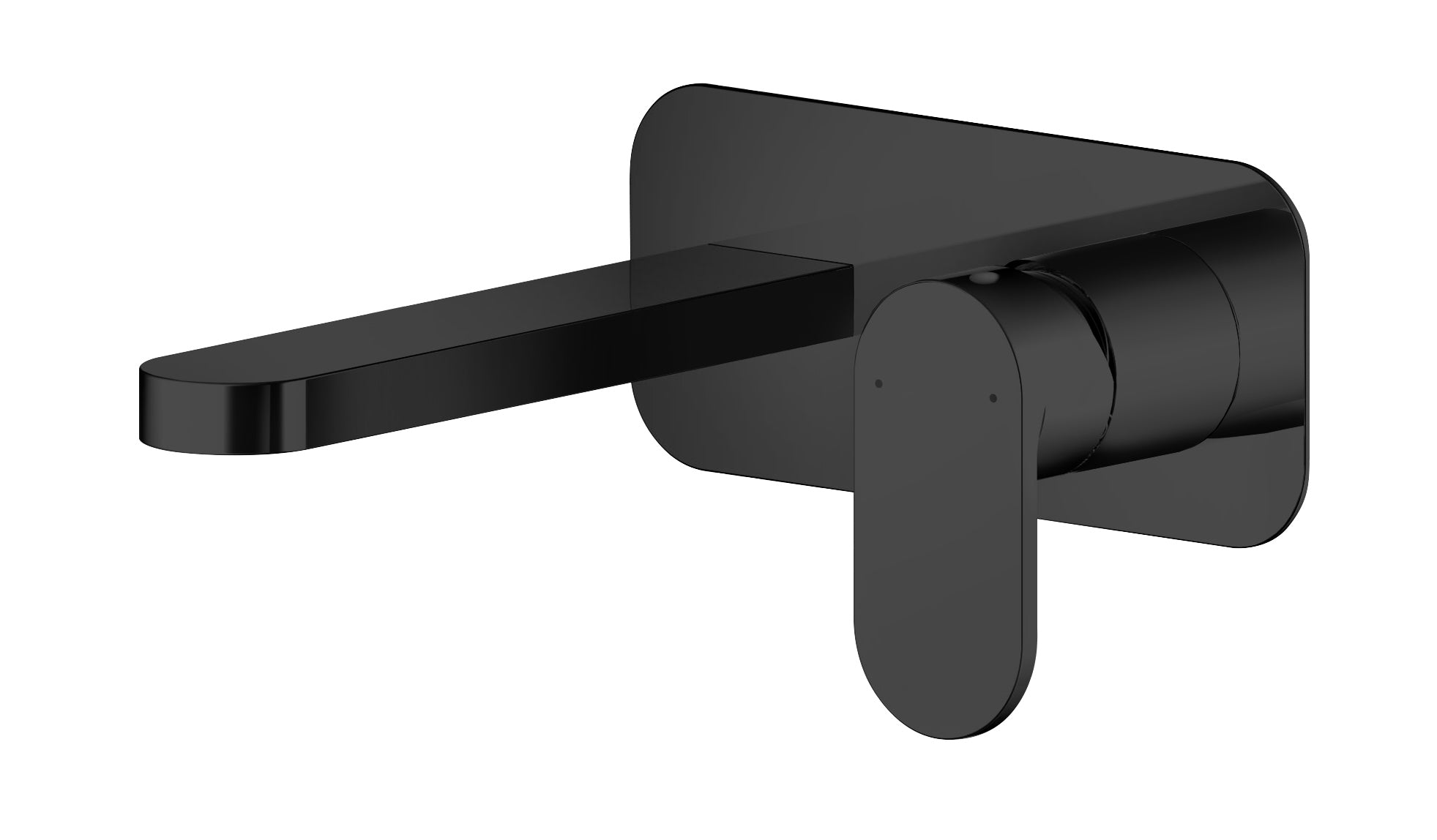 Brent 2 Tap Hole Wall Mounted Basin Mixer With Plate