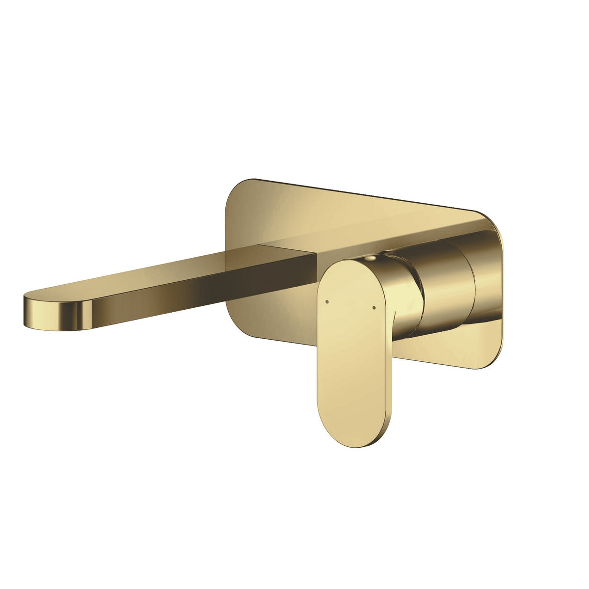 Brent 2 Hole Wall Mounted Basin Mixer Tap With Plate