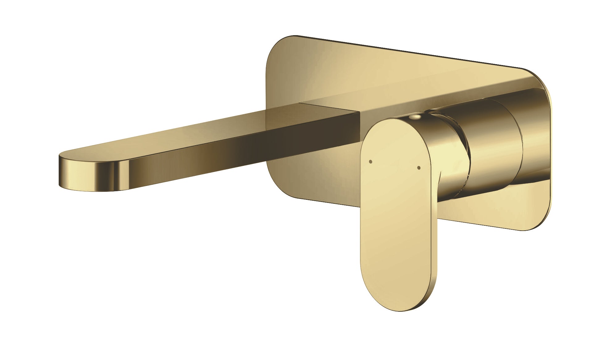 Brent 2 Tap Hole Wall Mounted Basin Mixer With Plate
