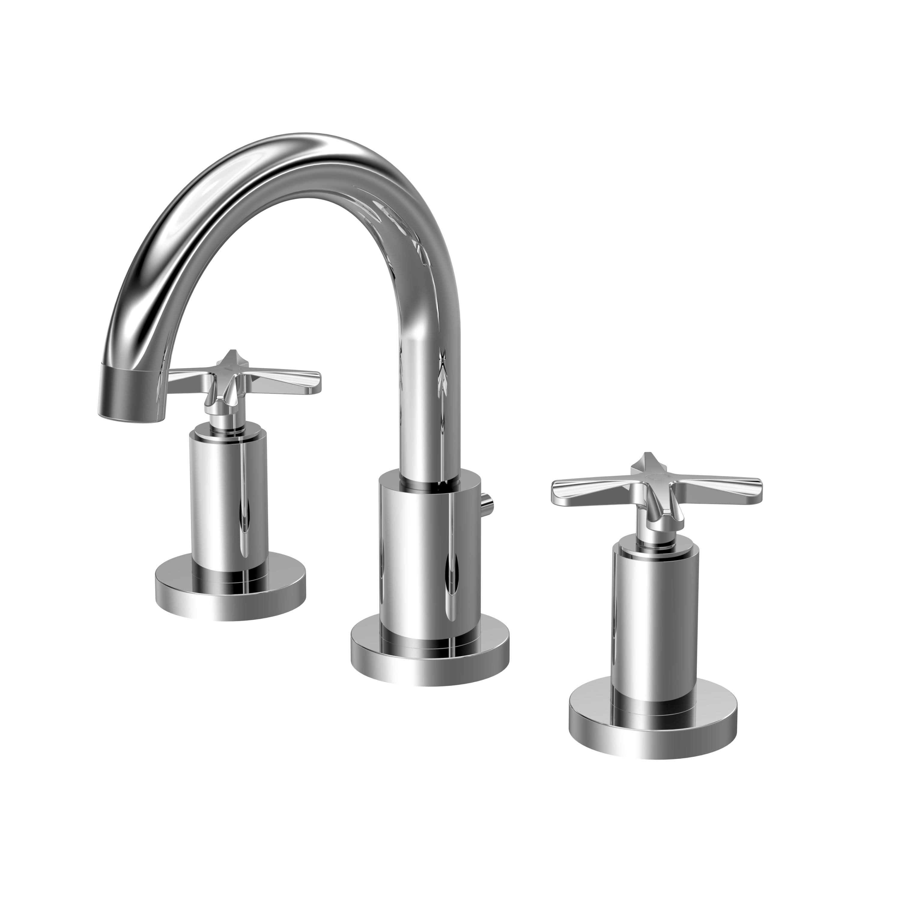 Cylin 3 Tap Hole Basin Mixer With Pop Up Waste - Chrome