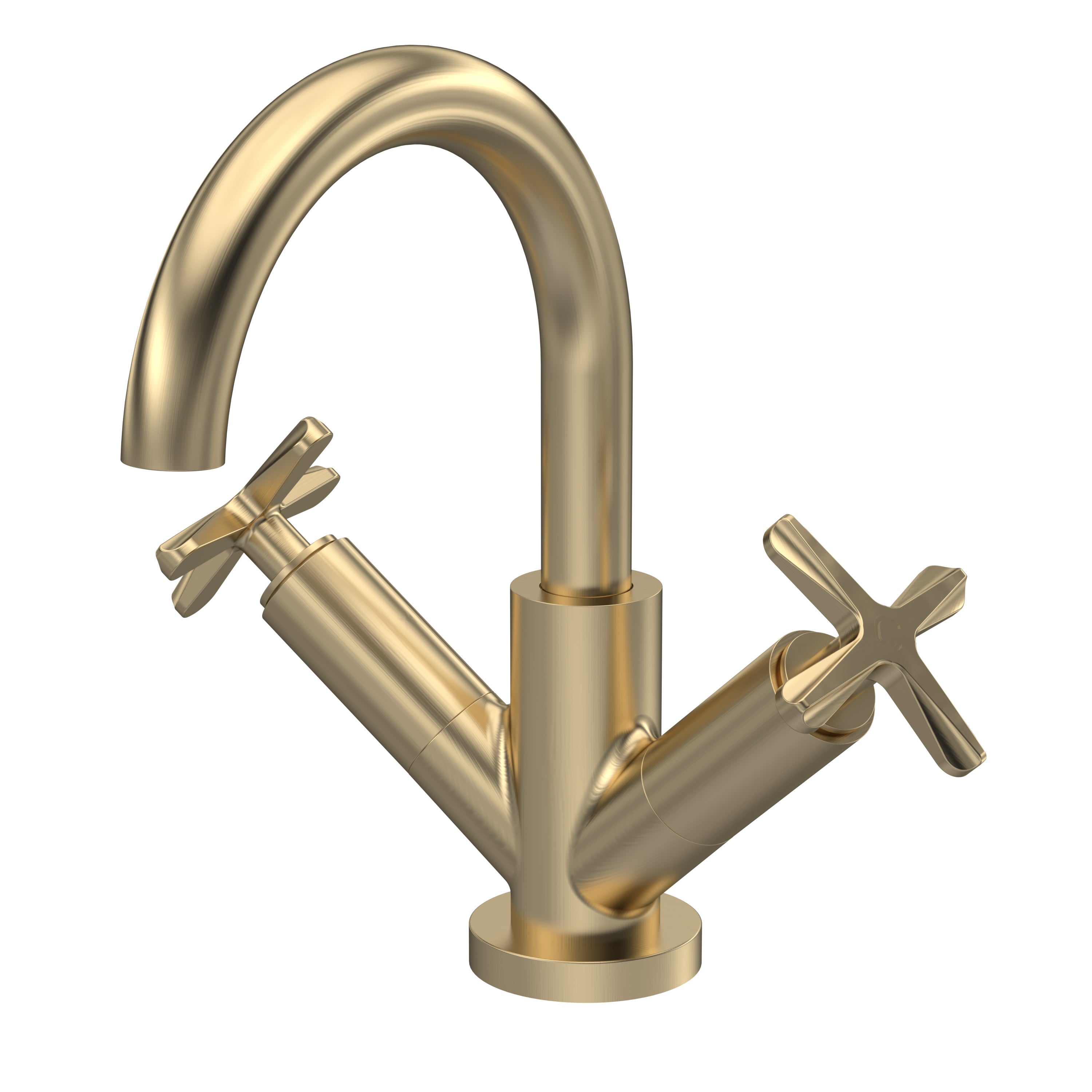 Cylin Deck Mounted Mono Basin Mixer With Pop Up Waste