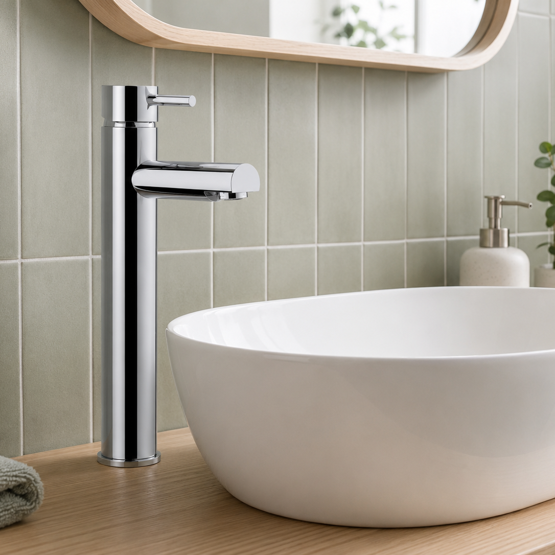 Delta Tall Basin Mixer Tap - Chrome