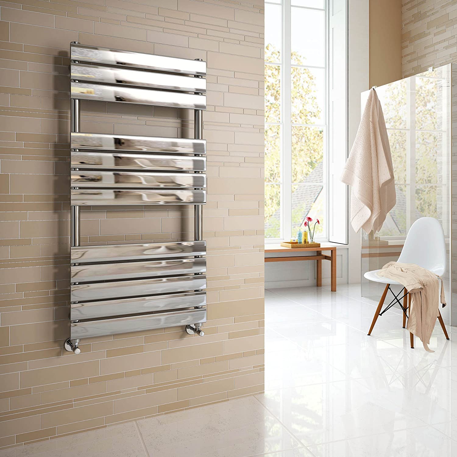 Lambeth Designer Flat Panel Heated Towel Rail