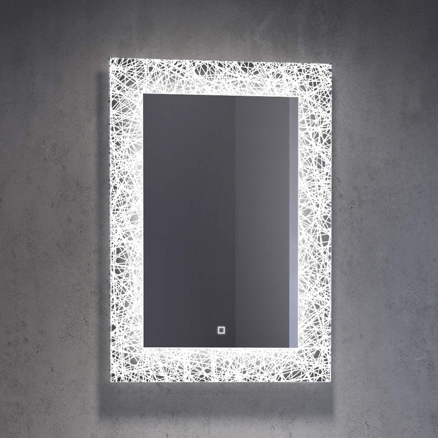 iBathUK Furniture > Mirrors iBathUK Bathroom Illuminated LED Mirror with Light Sensor 500 x 700mm