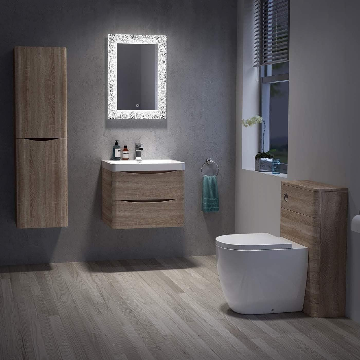 iBathUK Furniture > Mirrors iBathUK Bathroom Illuminated LED Mirror with Light Sensor 500 x 700mm