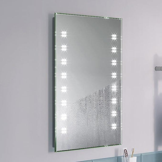 iBathUK Furniture > Mirrors iBathUK LED Bathroom Illuminated Mirror Light Sensor and Demister 500 x 700mm