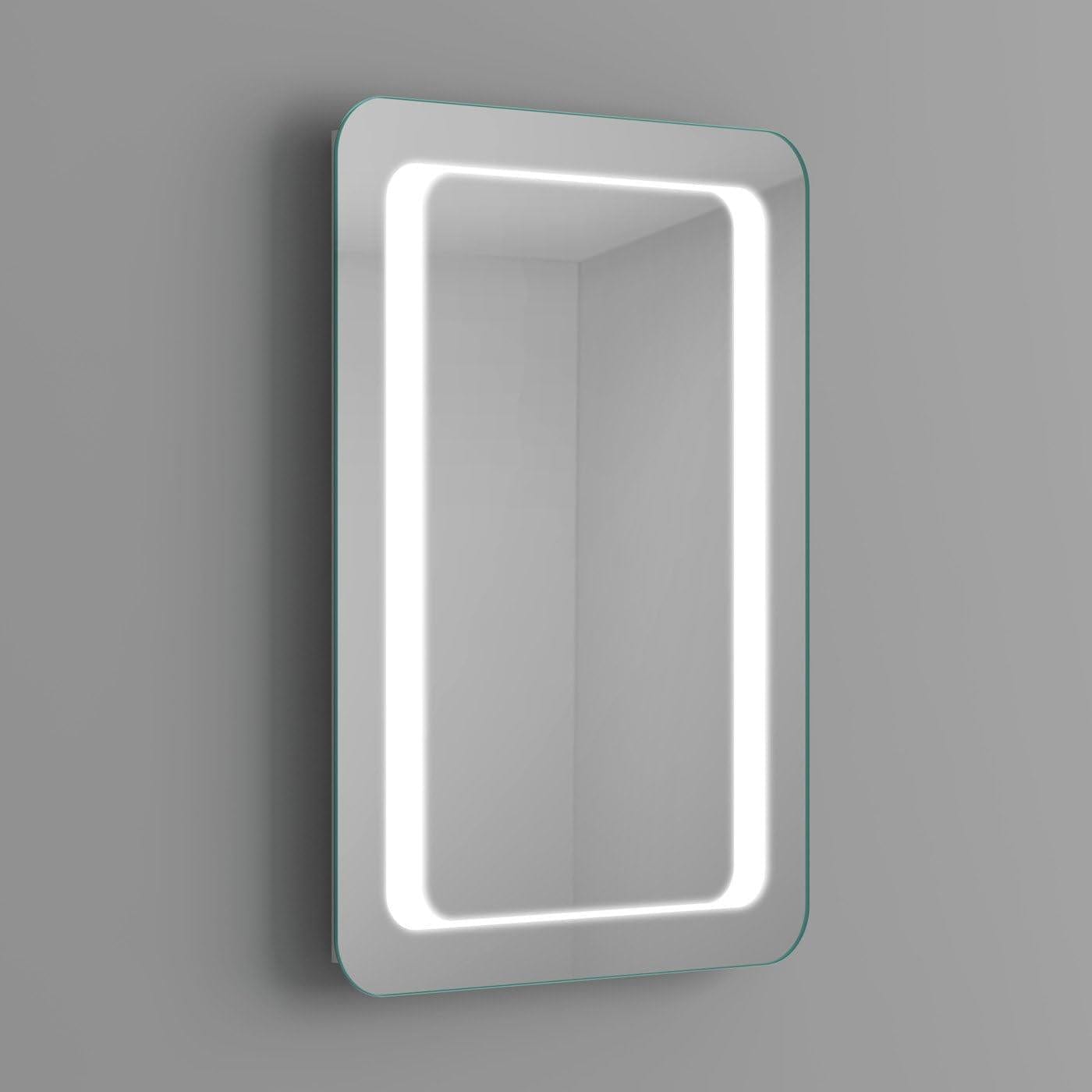 iBathUK Furniture > Mirrors iBathUK Mirror LED Light Battery Illuminated Wall Mounted Mirror 500 x 700mm