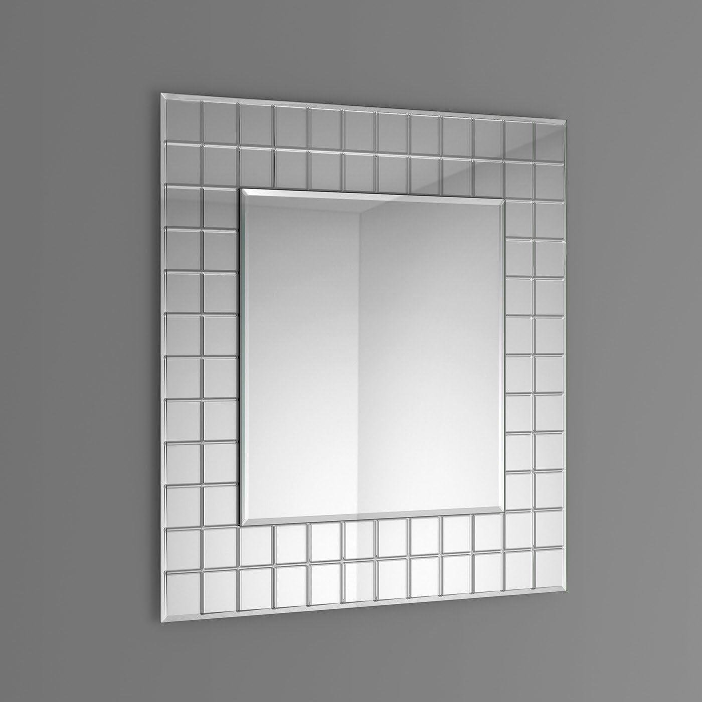 iBathUK Furniture > Mirrors iBathUK Mirror Wall Mounted Mosaic Designer Modern Mirror Square 600 x 600mm
