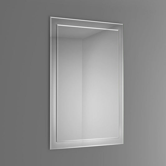 iBathUK 500 x 700mm iBathUK Mirror Wall Mounted Rectangular Frameless Designer Mirror