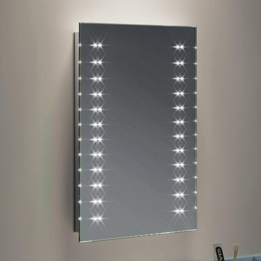 iBathUK 390 x 500mm iBathUK Mirror with Led Lights Wall Mounted Illuminated Rectangular
