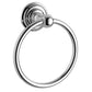 Traditional Wall Mounted Round Towel Ring Holder - Chrome