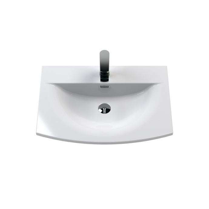 Nuie Deco 2 Drawer Wall Hung Vanity Unit With Basin-4 600mm Wide