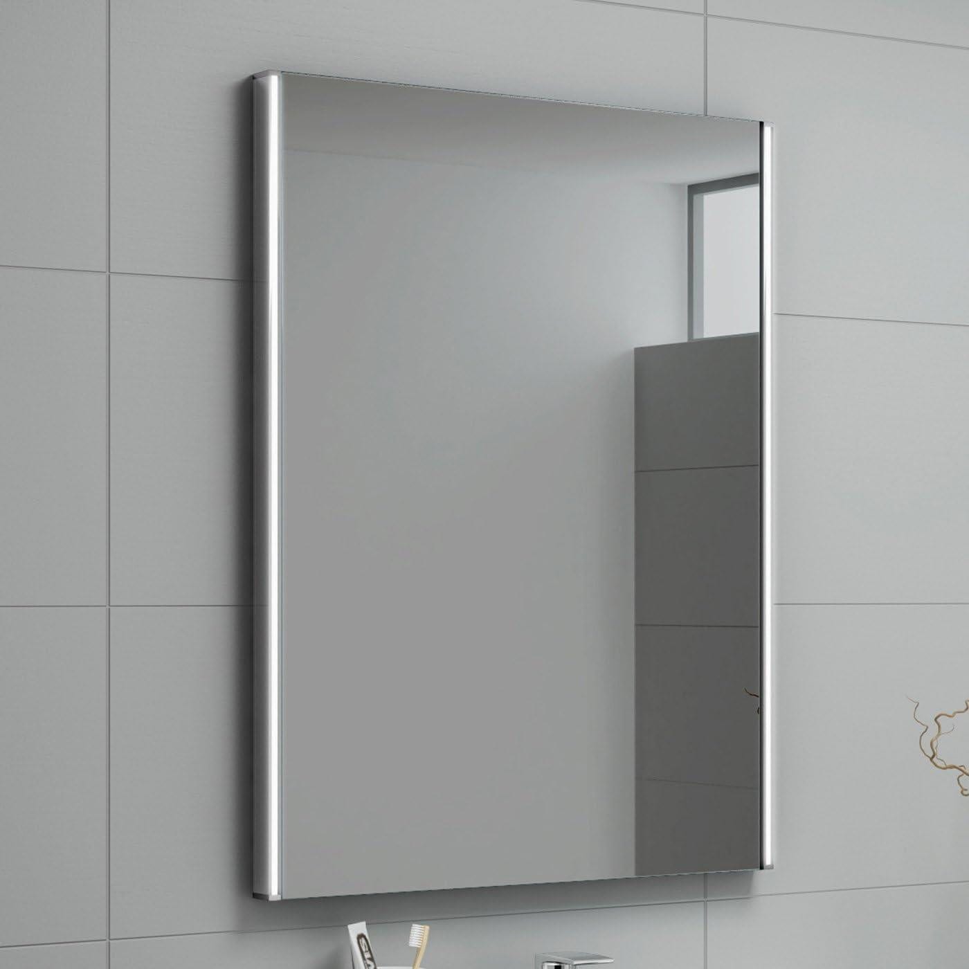 iBathUK Furniture > Mirrors Mirror LED Light Battery Illuminated Wall Mounted Mirror 500 x 700mm
