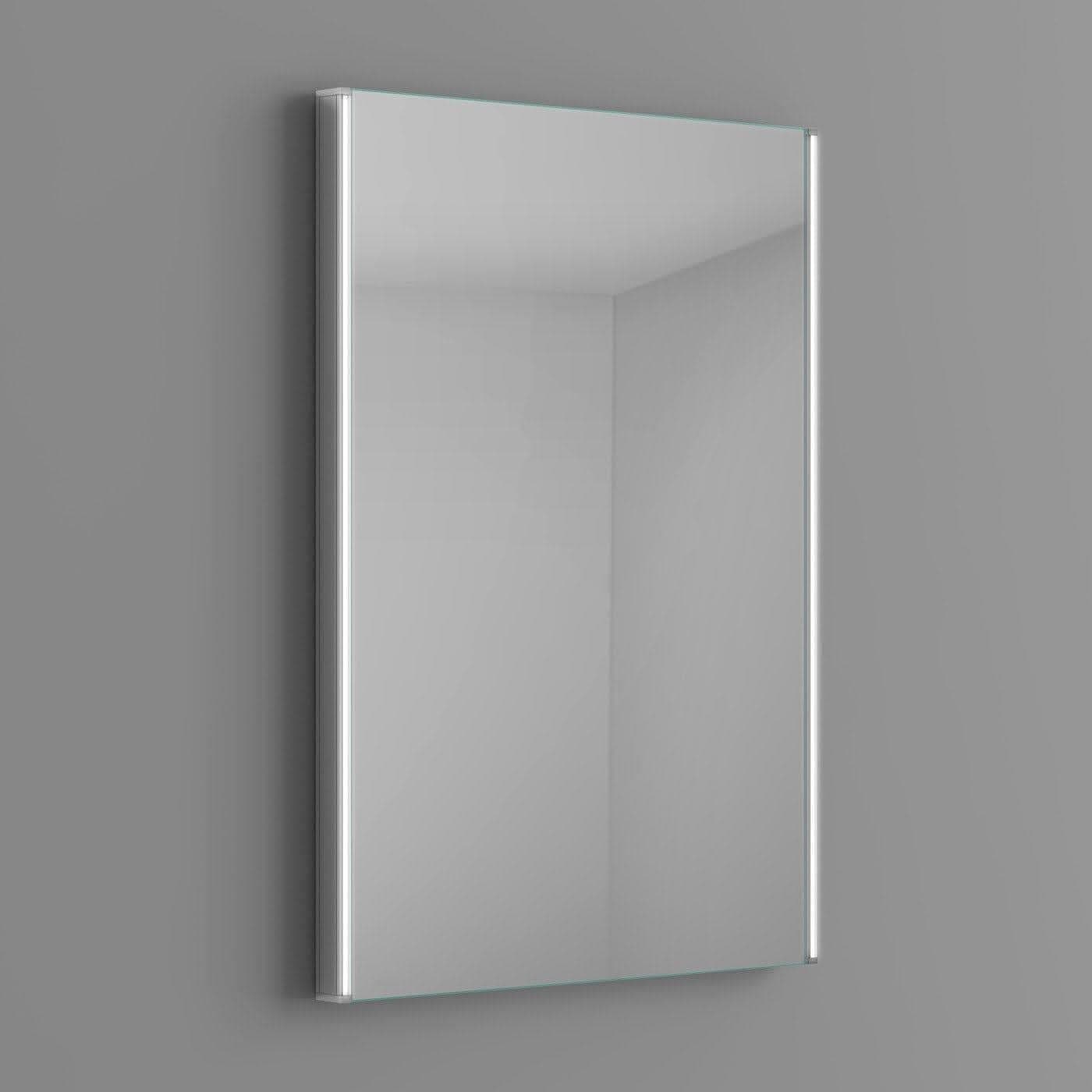 Wall Mounted Illuminated Mirror With LED Light Battery 700mm x 500mm