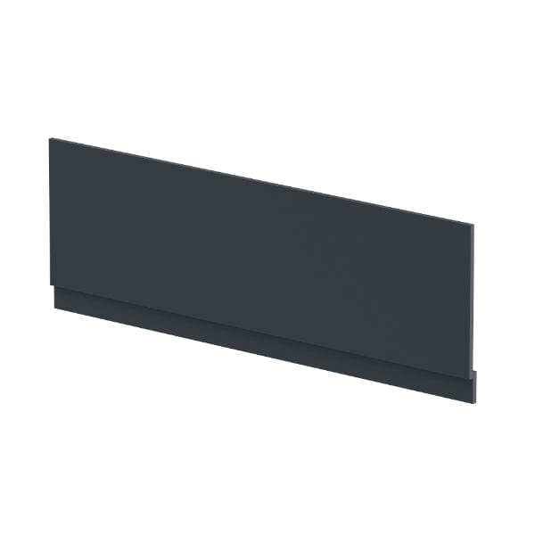 Nuie Bath Panels,Nuie,Bath Accessories Satin Anthracite Nuie 1700mm Straight Shower Bath Front Panel With Plinth