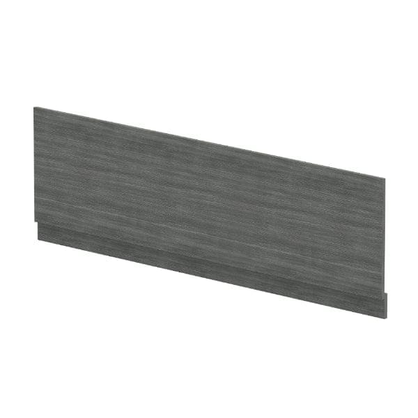 Nuie Bath Panels,Nuie,Bath Accessories Anthracite Woodgrain Nuie 1800mm Straight Shower Bath Front Panel With Plinth