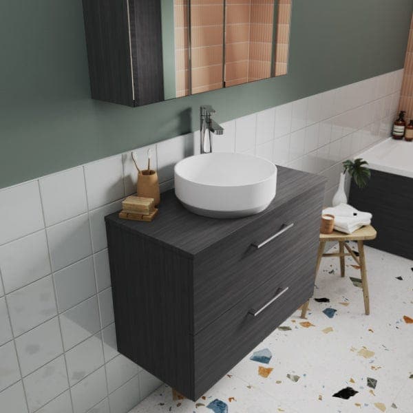 Nuie Countertop Basins,Modern Basins Nuie 350mm Sit-On Countertop Basin - No TH