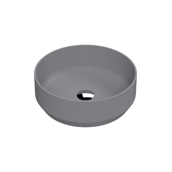 Nuie Countertop Basins,Modern Basins Matt Grey Nuie 350mm Sit-On Countertop Basin - No TH