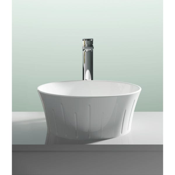 Nuie Countertop Basins,Modern Basins Nuie 360mm Sit-On Countertop Basin - No TH - White