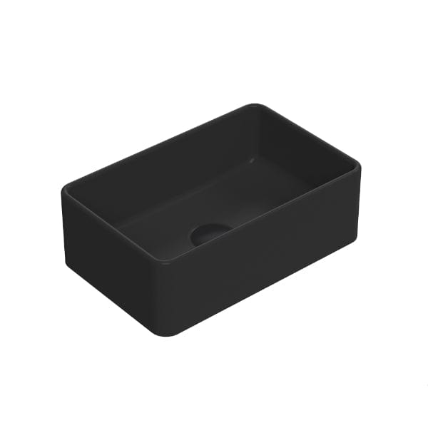 Nuie Countertop Basins,Modern Basins Matt Black Nuie 365mm Sit-On Countertop Basin - No TH