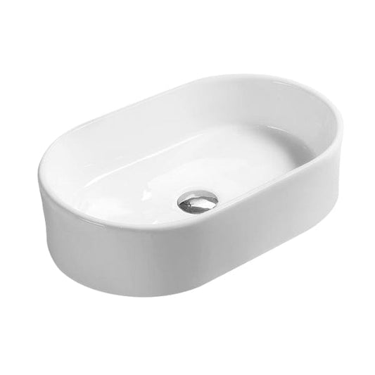 Nuie Countertop Basins,Modern Basins Nuie 565mm Sit-On Countertop Basin - No TH - White