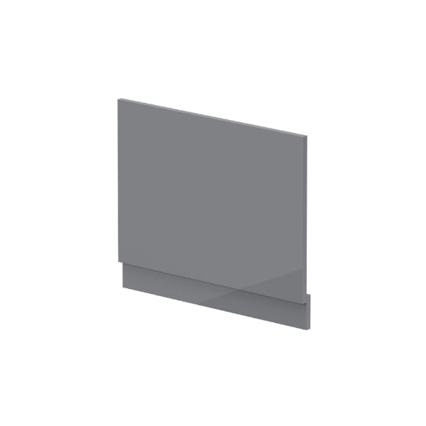 Nuie Bath Panels,Nuie,Bath Accessories Gloss Cloud Grey Nuie 700mm Straight Shower Bath End Panel With Plinth