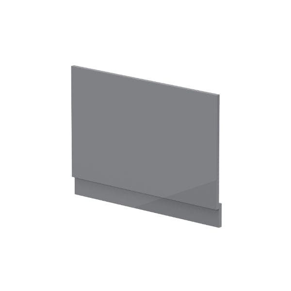 Nuie Bath Panels,Nuie,Bath Accessories Gloss Cloud Grey Nuie 800mm Straight Shower Bath End Panel With Plinth