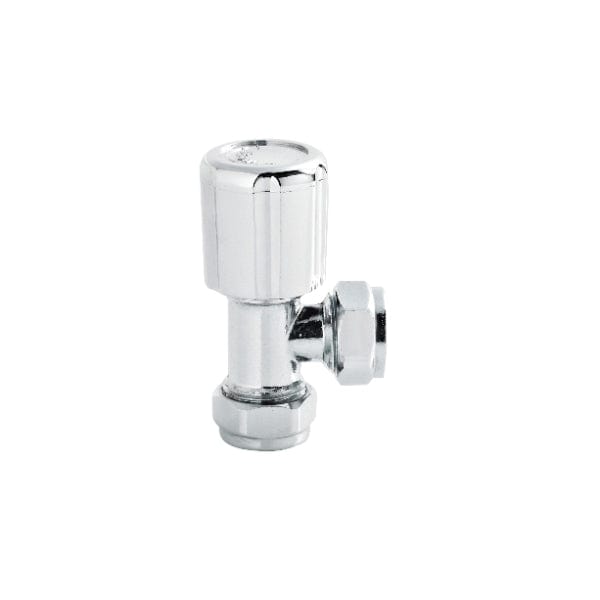 Nuie Manual Radiator Valves Nuie Angled Radiator Valves Pair - Chrome