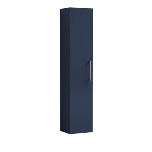 Nuie Tall Storage Units,Modern Storage Units Electric Blue Nuie Arno 1 Door Wall Hung Tall Storage Unit 300mm Wide