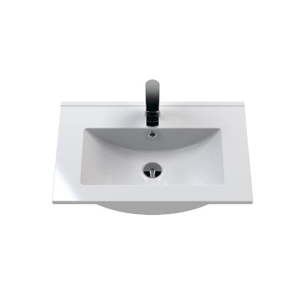 Nuie Wall Hung Vanity Units,Modern Vanity Units,Basins With Wall Hung Vanity Units,Nuie Nuie Arno 1 Drawer Wall Hung Vanity Unit With Basin-2 600mm Wide