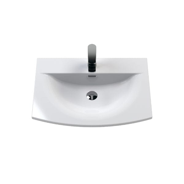 Nuie Wall Hung Vanity Units,Modern Vanity Units,Basins With Wall Hung Vanity Units,Nuie Nuie Arno 1 Drawer Wall Hung Vanity Unit With Basin-4 600mm Wide