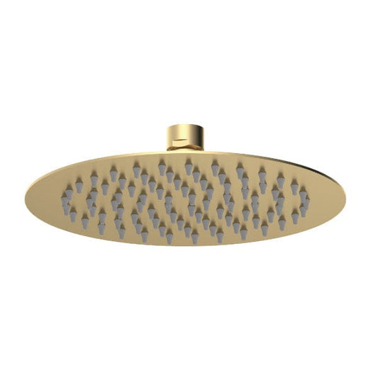 Nuie Shower Heads Brushed Brass Nuie Arvan Fixed Shower Head 200mm x 200mm