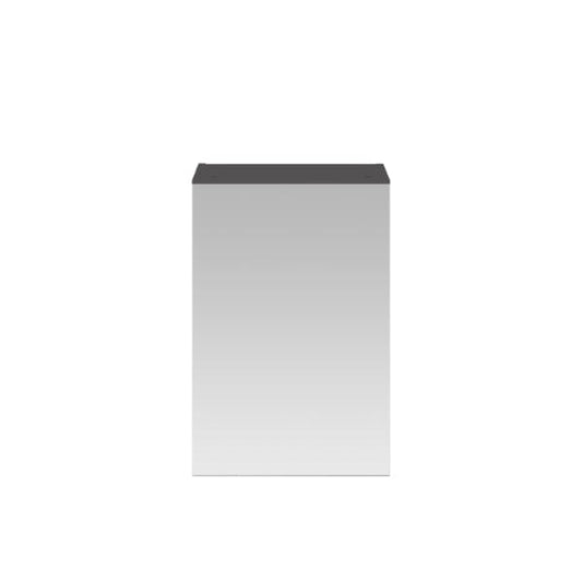 Nuie Non Illuminated Mirror Cabinets,Nuie Gloss Grey Nuie Athena 1 Door Non Illuminated Mirrored Cabinet 715mm x 450mm