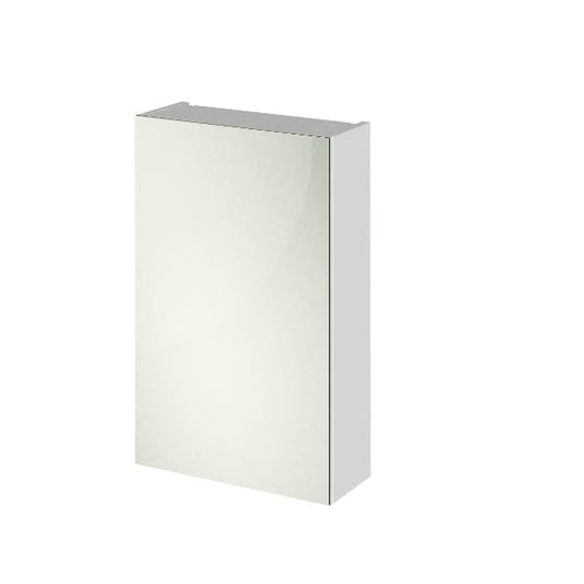 Nuie Non Illuminated Mirror Cabinets,Nuie Gloss Grey Mist Nuie Athena 1 Door Non Illuminated Mirrored Cabinet 715mm x 450mm