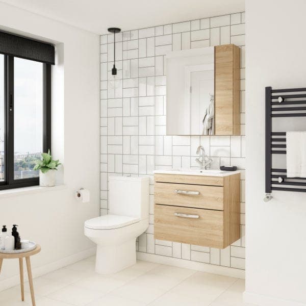 Nuie Non Illuminated Mirror Cabinets,Nuie Nuie Athena 1 Door Non Illuminated Mirrored Cabinet (75/25) 600mm Wide