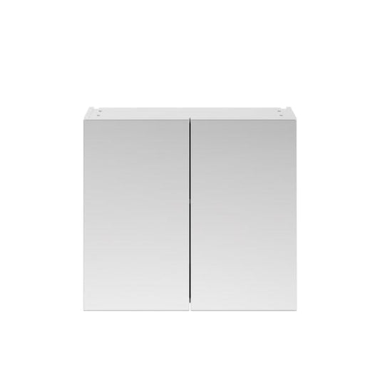 Nuie Non Illuminated Mirror Cabinets,Nuie Gloss White Nuie Athena 2 Door Non Illuminated Mirrored Cabinet (50/50) 800mm Wide