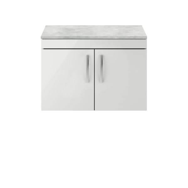 Nuie Athena 2 Door Wall Hung Vanity Unit 800mm Wide