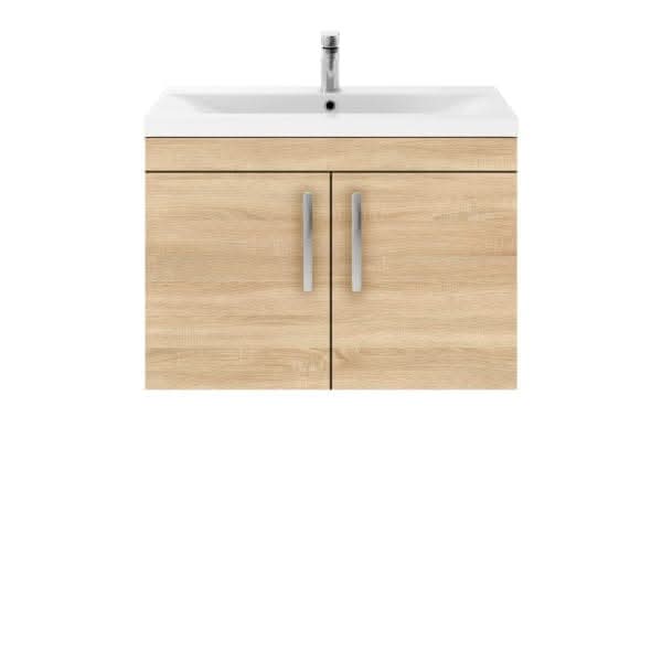 Nuie Athena 2 Door Wall Hung Vanity Unit With Basin-4 800mm Wide