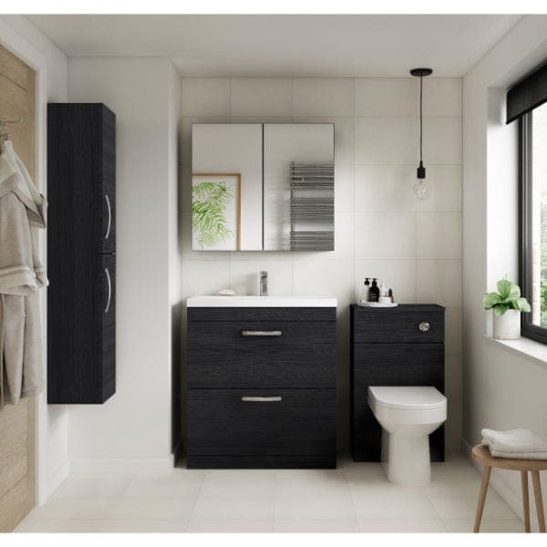 Nuie Floor Standing Vanity Units,Modern Vanity Units,Basins With Floor Standing Vanity Units,Nuie Nuie Athena 2 Drawer Floorstanding Vanity Unit With Basin-1 600mm Wide
