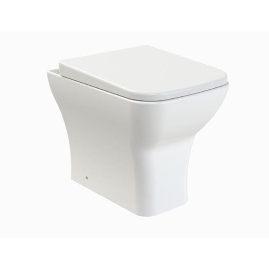 Nuie Back to Wall Toilets,Rimless Back to Wall Toilets,Modern Back To Wall Toilets Nuie Ava Rimless Back to Wall Toilet With Soft Close Seat - White
