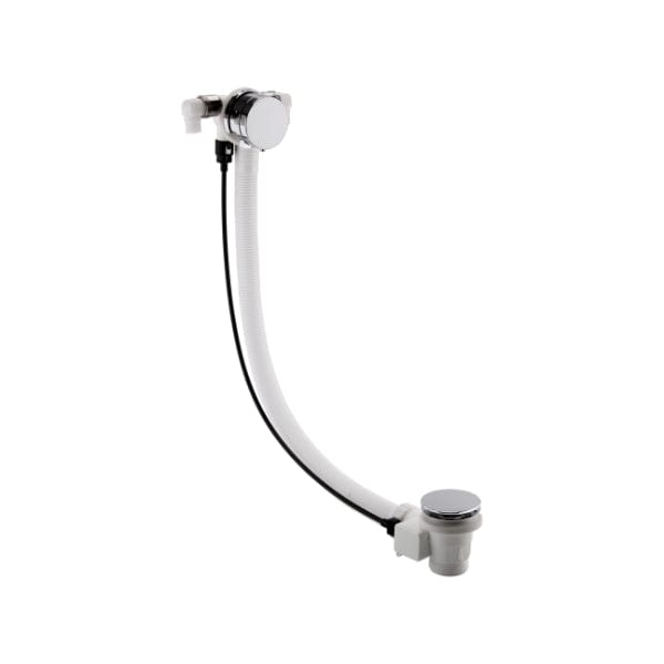 Nuie Overflow Bath Fillers,Overflow Filler Wastes Nuie Bath Filler With Pop Up Waste And Overflow - Chrome