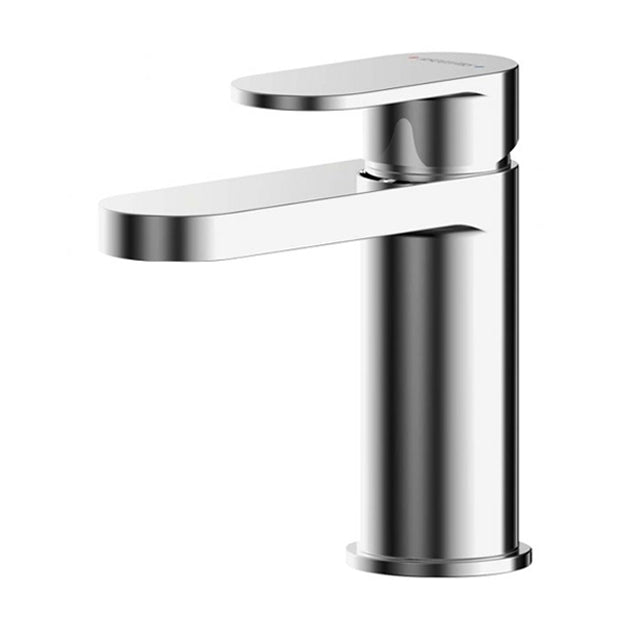 Brent Mono Basin Mixer Tap With Push Button Waste - Chrome