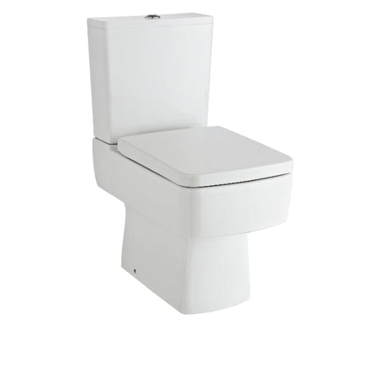 Nuie Close Coupled Toilets,Modern Close Coupled Toilets Nuie Bliss Close Coupled Toilet With Push Button Cistern - White