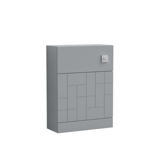 Nuie WC Units,Toilet Units,Nuie Satin Grey Nuie Blocks Back to Wall WC Unit 500mm Wide