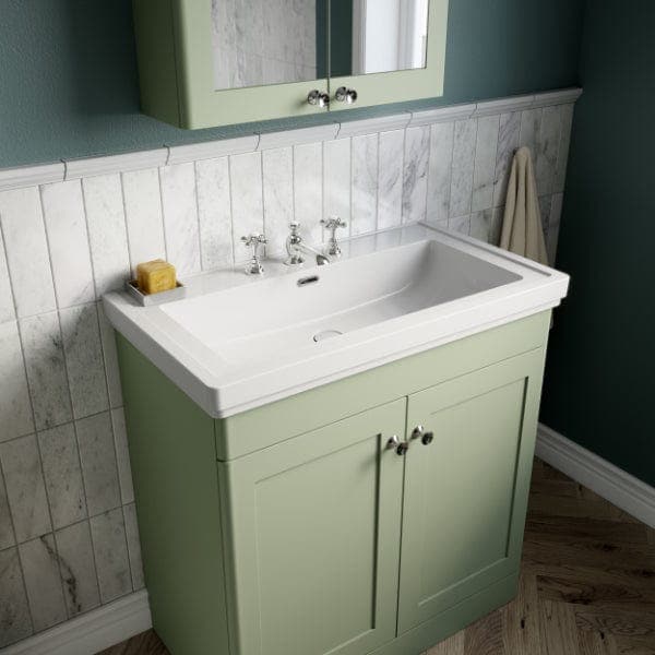 Nuie Floor Standing Vanity Units,Modern Vanity Units,Basins With Floor Standing Vanity Units,Nuie Nuie Classique 2 Door Floorstanding Vanity Unit With Basin