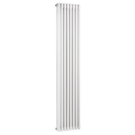 Nuie Column Radiators Nuie Colosseum Horizontal 3 Column Radiator - 376mm x 1800mm - High Gloss White