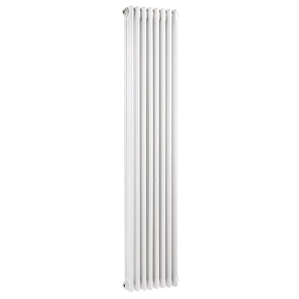 Nuie Column Radiators Nuie Colosseum Horizontal 3 Column Radiator - 376mm x 1800mm - High Gloss White