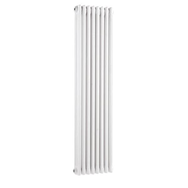 Nuie Column Radiators Nuie Colosseum Vertical 3 Column Radiator - 368mm x 1500mm - High Gloss White