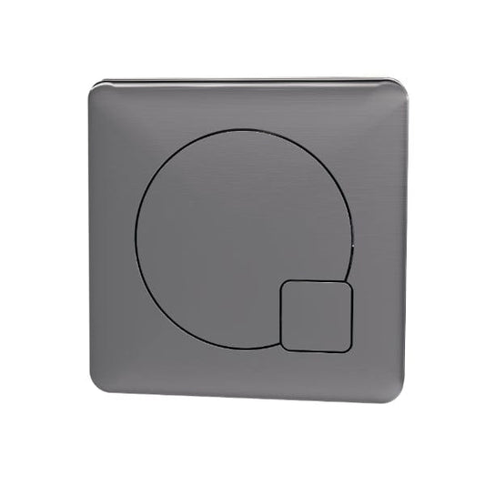 Nuie Concealed Cisterns Gunmetal Nuie Concealed Cistern Dual Flush Button