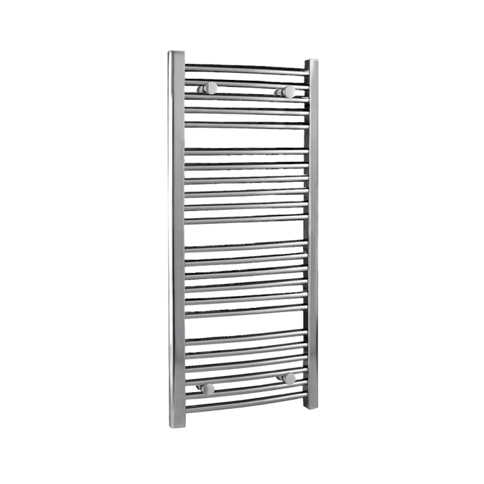 Nuie Curved Designer Heated Towel Rails,Modern Designer Heated Towel Rails Chrome Nuie Curved Heated Towel Rail - 1150mm x 500mm